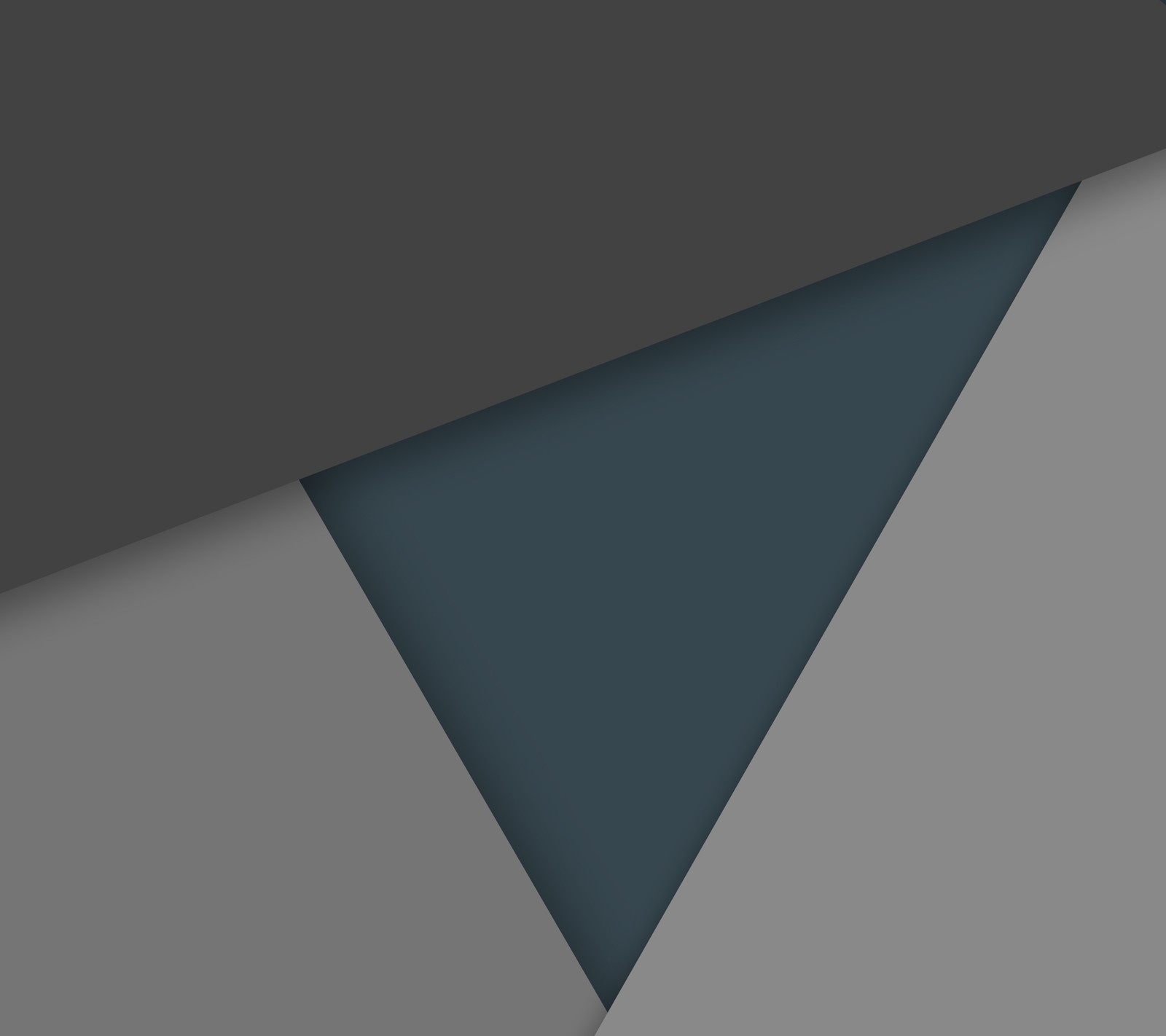 A close up of a gray and blue wall with a black triangle (abstract, dark, gray, grey, material)