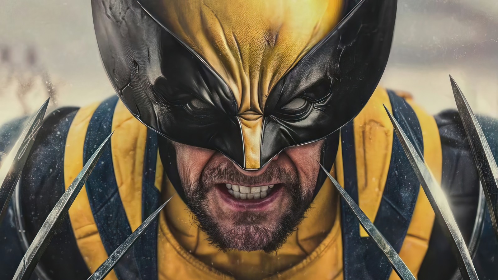 Wolverine ist der neue wolverine im neuen wolverine-film. (wolverine, maske, deadpool und wolverine, marvel, film)