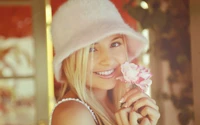 beauty, blond, pink, youtube, music wallpaper