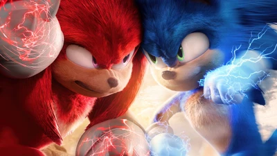 Sonic and Knuckles: A Dynamic Showdown of Power and Speed