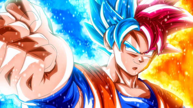 Обои драгонболл супер (goku, суперсаян синий, супер сайян бог, драгонболл супер, dragon ball super)