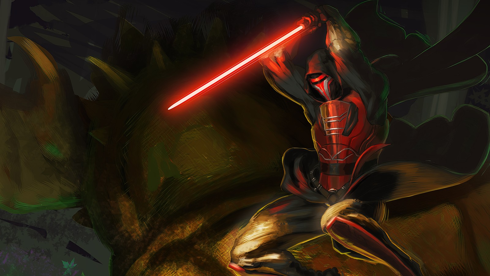 darth revan, lightsaber, star wars knights of the old republic, video game Download Wallpaper