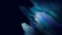 Remolinos abstractos en teal y turquesa sobre fondo oscuro - Fondo de pantalla para Samsung Galaxy Book Pro