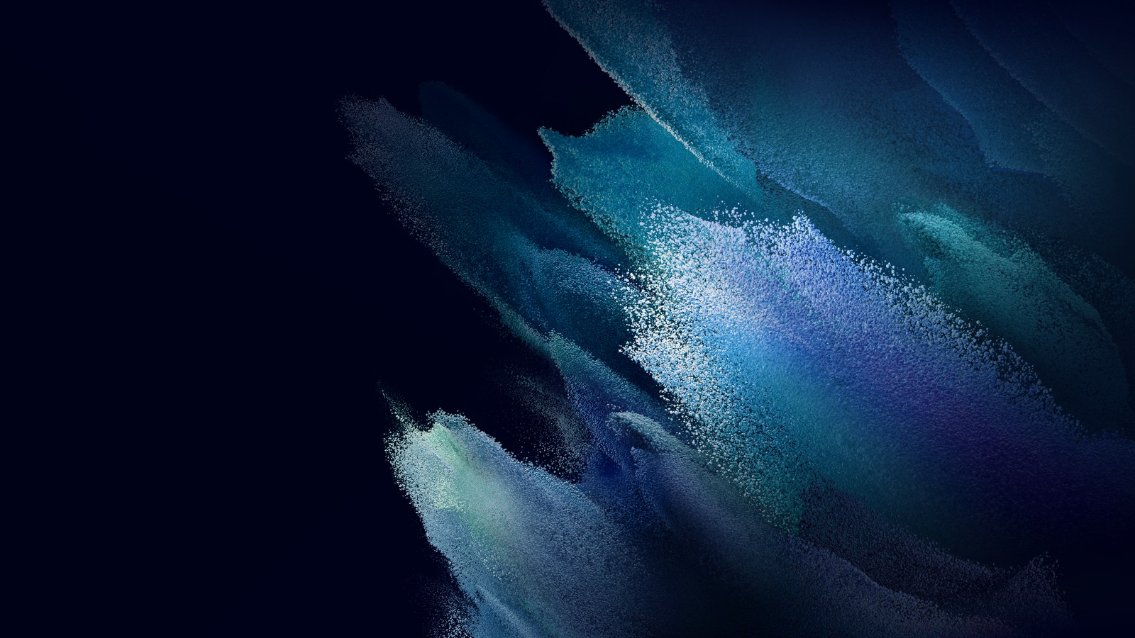 Eine nahaufnahme einer blauen und grünen blume auf schwarzem hintergrund (samsung galaxy book pro, aktie, dunkler hintergrund, bläulich grün, turquoise)