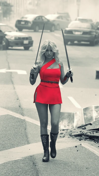 Guerreira em Vermelho: Ashley Benson como Lady Lisa