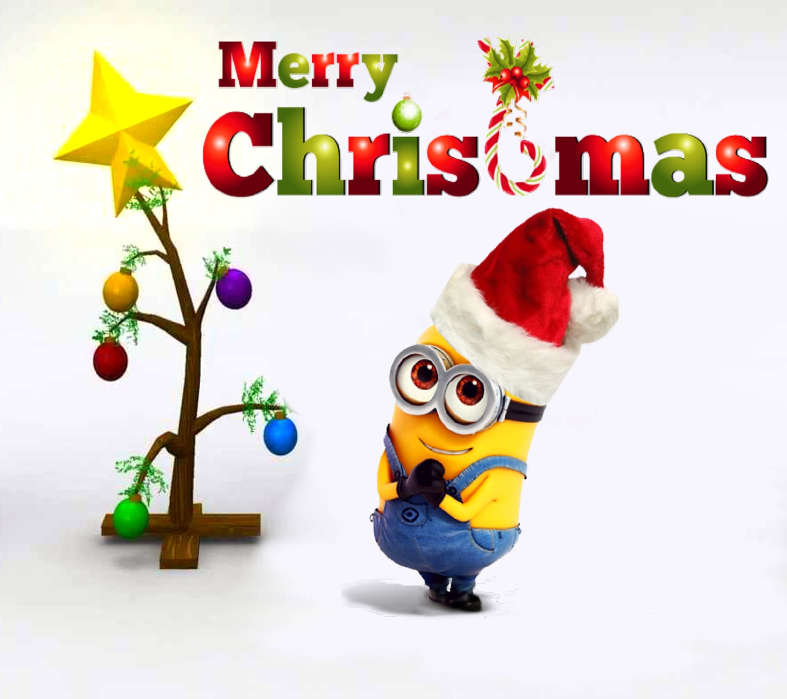 christmas, cute, minion, ornaments, santa wallpaper