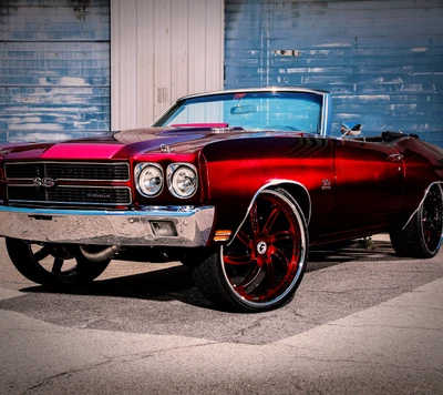 auto, chevelle, chevy, classique, muscle car