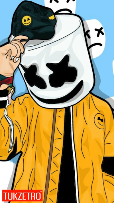 DJ Marshmello Kunst mit Drachen-Thema