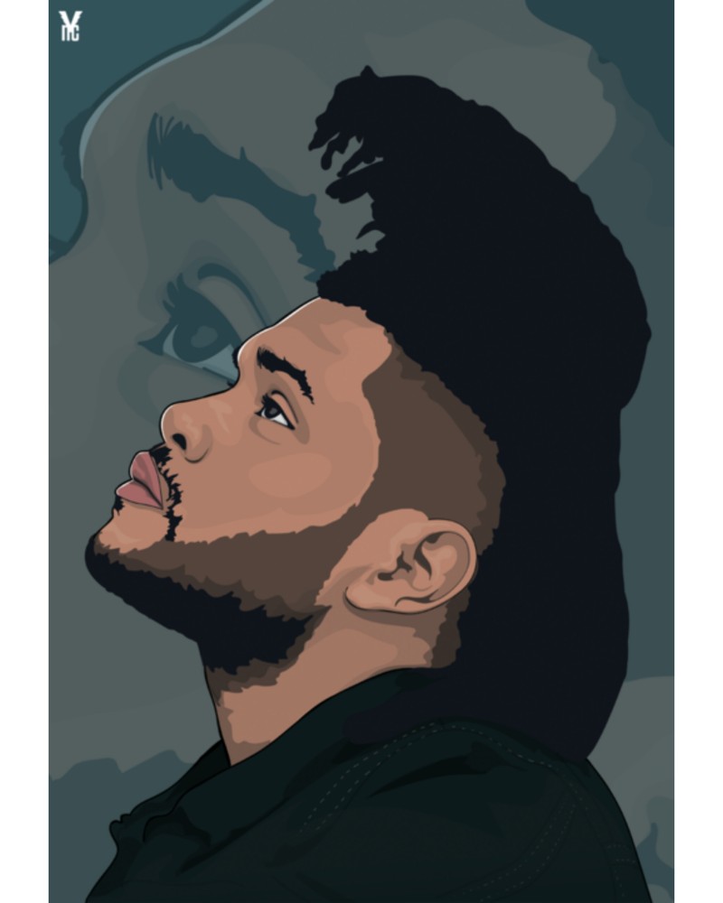 Крупный план мужчины с бородой и черной рубашкой (abel, старбой, starboy, the weeknd, xotwod)