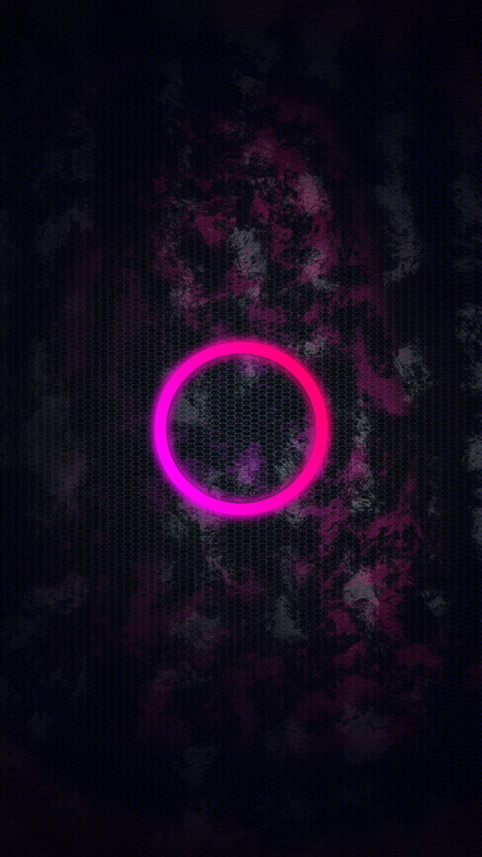 abstract, circle, g6, neon, pink wallpaper