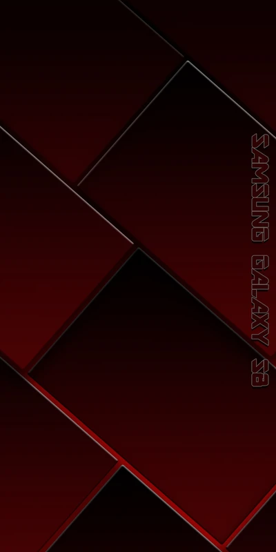 Black and Red Geometric Design for Samsung Galaxy S8 HD Wallpaper