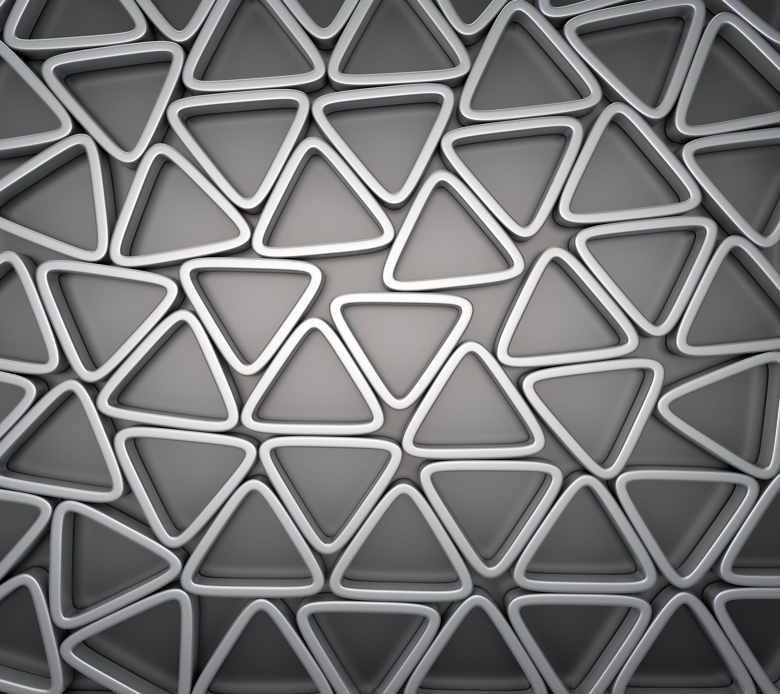 A close up of a metal surface with a pattern of triangles (abstract, art, background, design, metall)