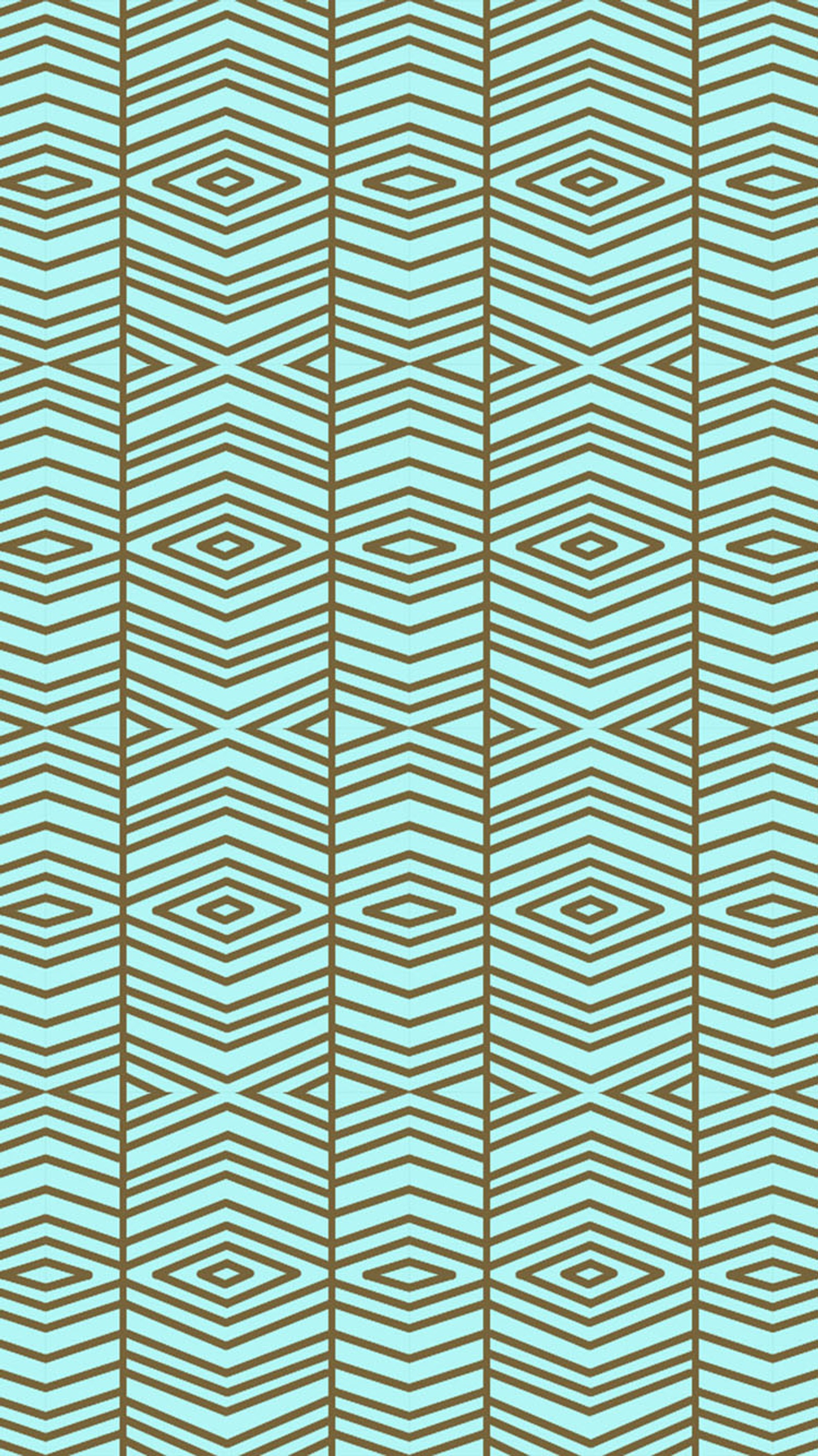 A blue and brown chevroned pattern with a brown stripe (design, pattern)