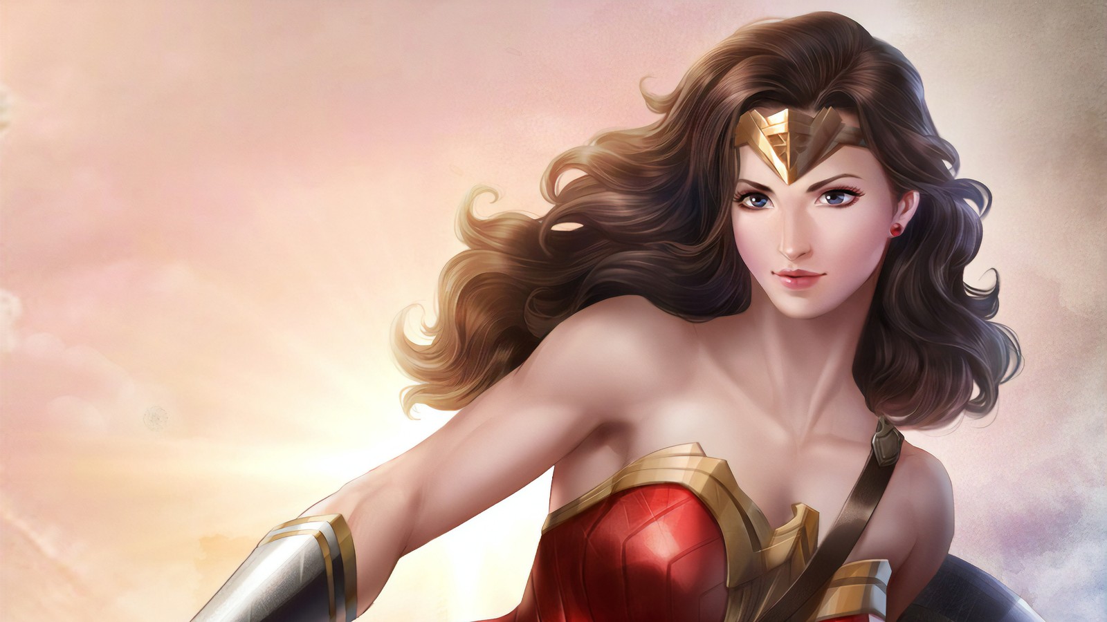 wonder woman, dc comics, fan art, art, superhero wallpaper