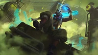 ekko, league of legends, lol, videojuego, arcano