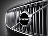 Grille Volvo en noir et blanc