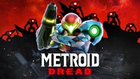 Samus Aran em ação contra inimigos ominosos em Metroid Dread.