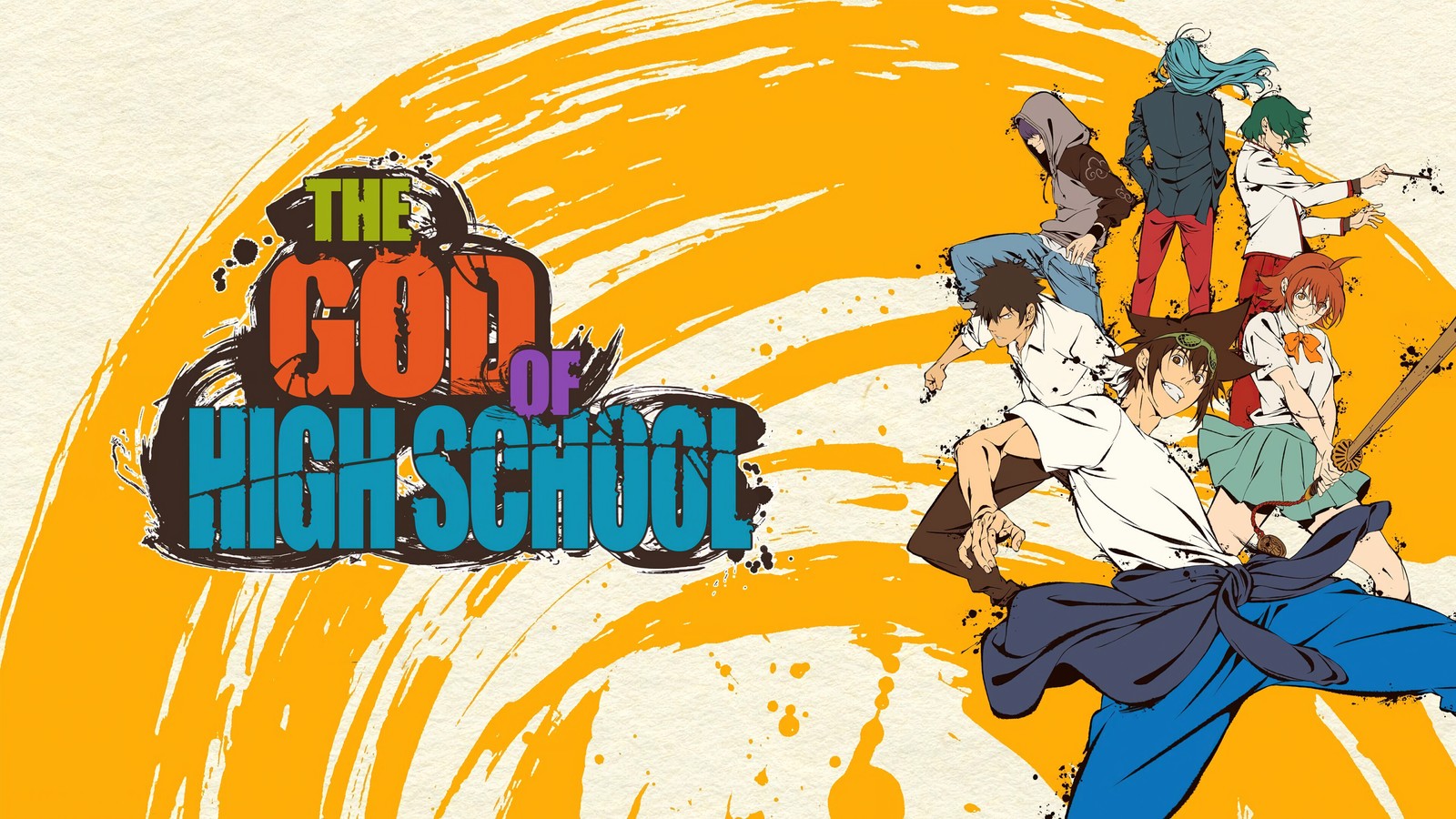 Baixar papel de parede deus da escola secundária, god of high school, goh, anime, personagens