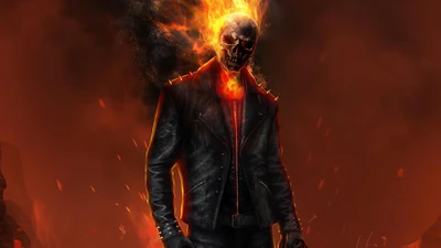 ghost rider, marvel comics, anti héros, bandes dessinées, bande dessinée