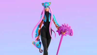 Alli Outfit Skin in Fortnite: Colorful Battle Royale Character