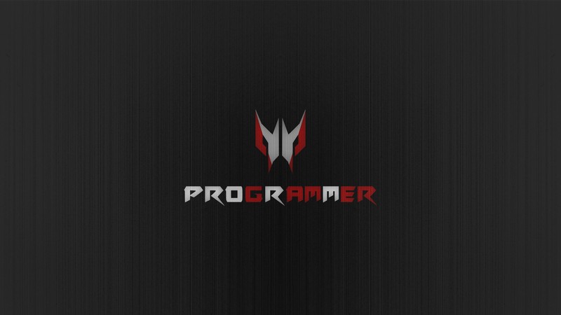 Черно-красный логотип со словом pro runner (асер хищник, acer predator, программист, тёмный фон, технология)