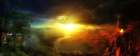 nature, atmosphere, sunlight, earth, universe