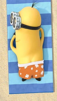 minion, auf, meer