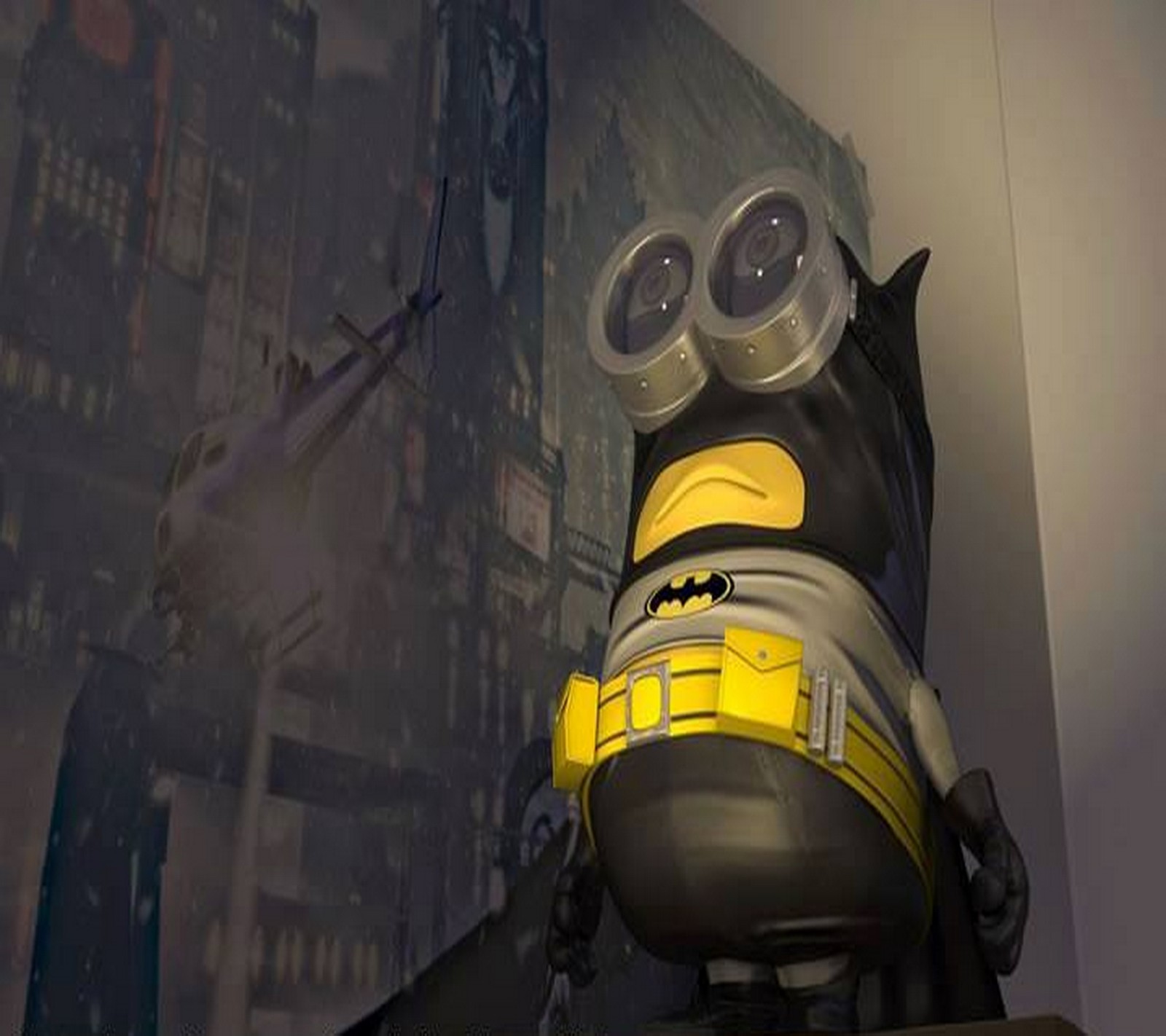 Lade fledermaus, batman, batminion, minion Hintergrund herunter