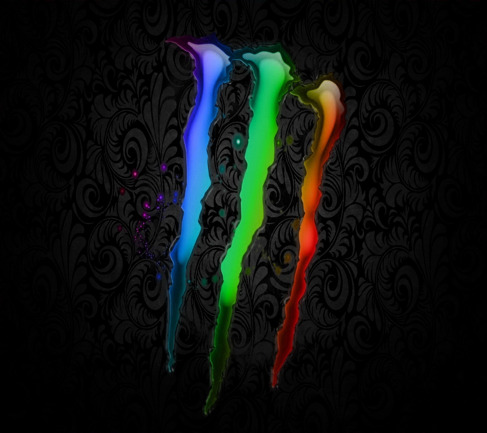 Скачать обои logo drinks, monsters energy