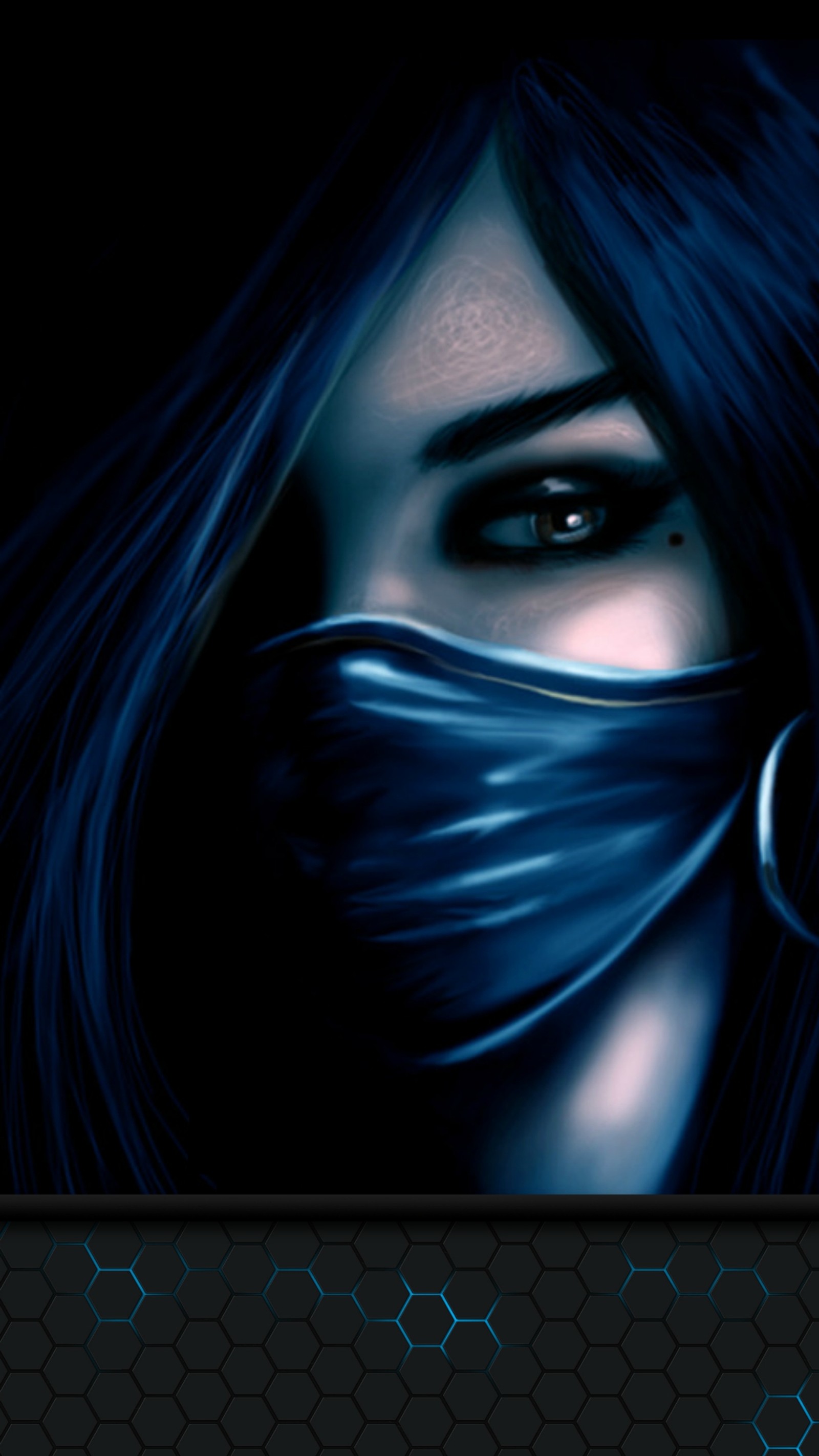 blue, concept, dark, deep, kitana wallpaper