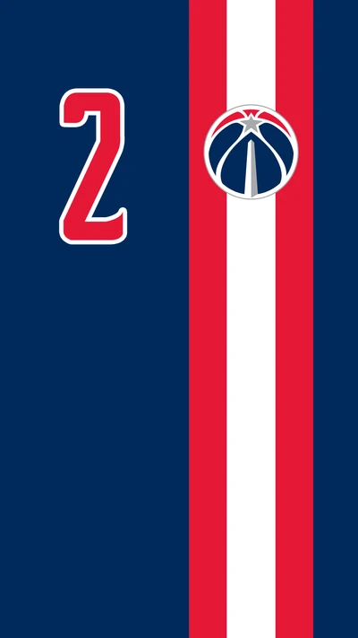 Trikotdesign Washington Wizards Nummer 2