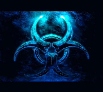 biohazard, bleu