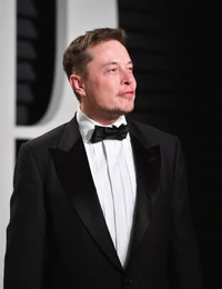 elon musk, tesla model 3, suit, formal wear, tuxedo wallpaper