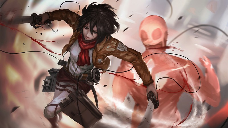 Аниме, атака титанов, атака титанов, атака титанов, атака титанов (mikasa ackerman, атака титанов, attack on titan, shingeki no kyojin, аниме)