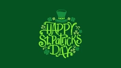 Joyeuse célébration de la Saint-Patrick avec des trèfles et un chapeau de leprechaun