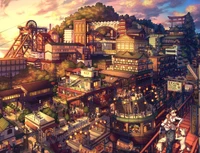 japan, anime, city, cityscape, metropolis wallpaper