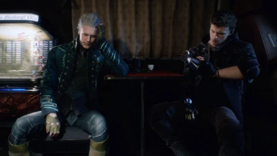 vergil, nero, devil may cry 5, video game