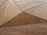 Texture de bois géométrique avec des motifs et des lignes symétriques