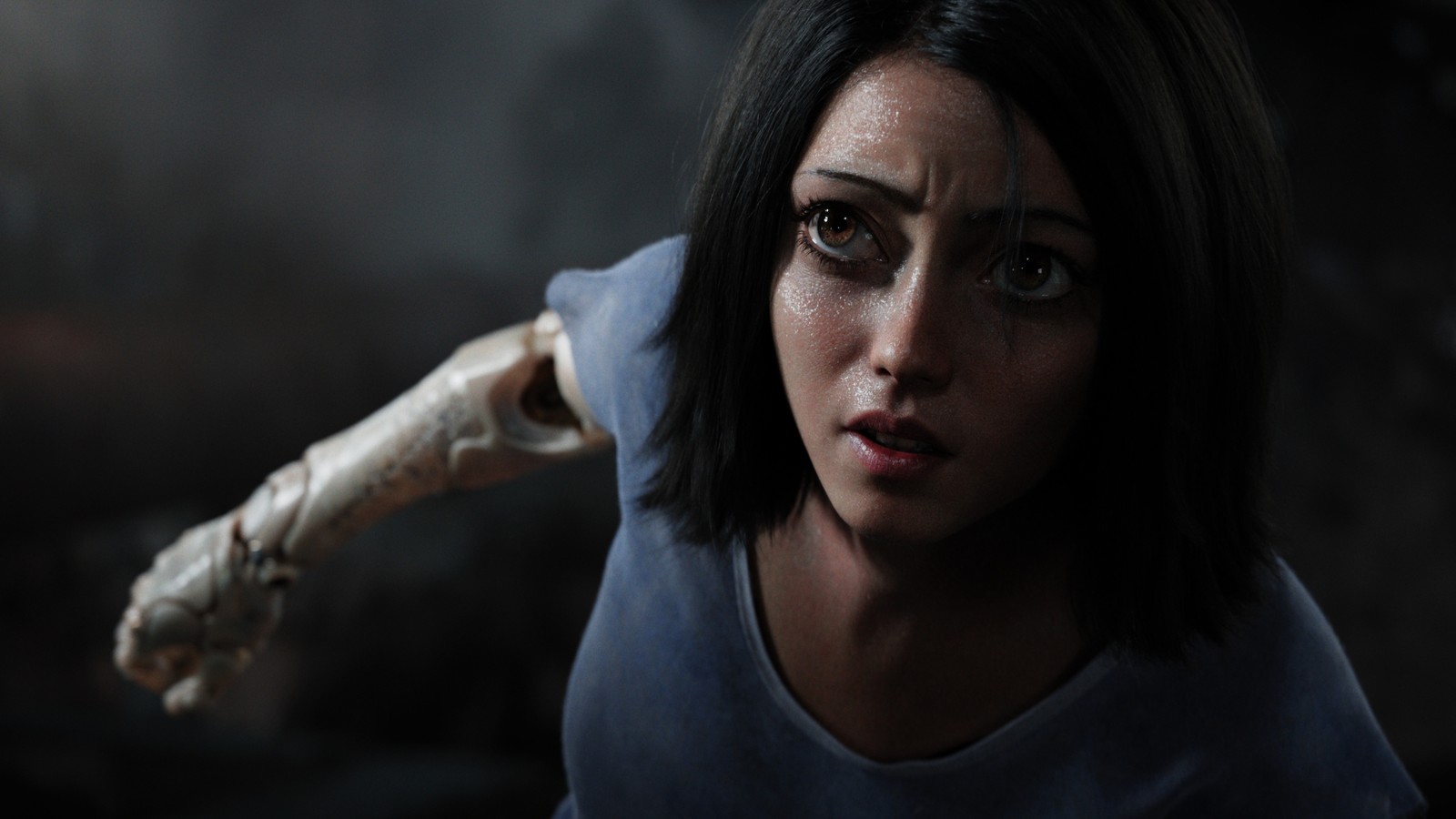 Скачать обои аліта боевой ангел, alita battle angel, фильм