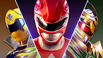 Power Rangers Unite: Red, Yellow, and White Rangers in Battle for the Grid