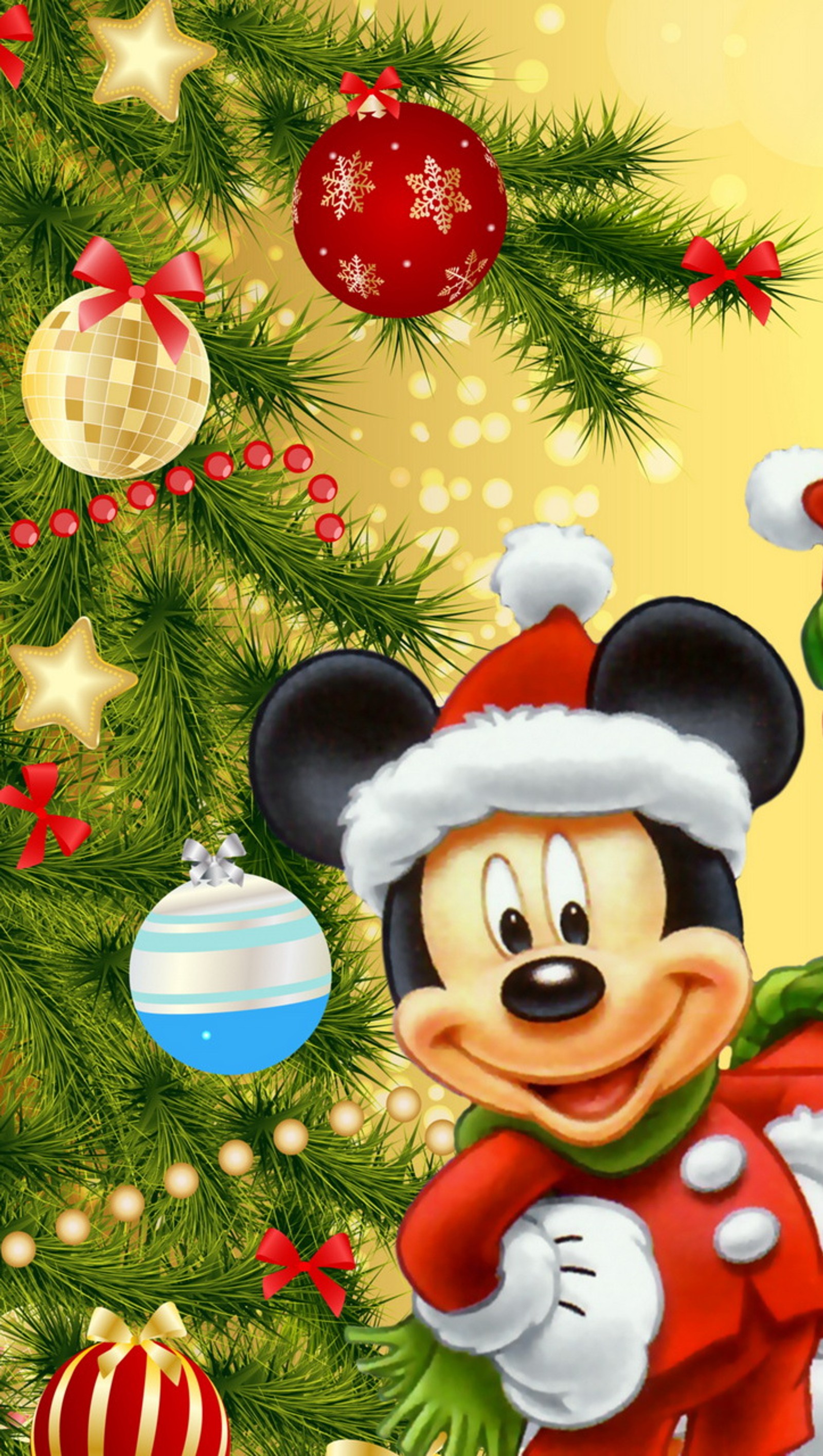 Papéis de parede de natal do mickey mouse (natal, árvore de natal, disney, mikky mause)