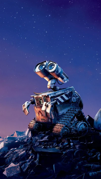 cartoon, film, drôle, wall e