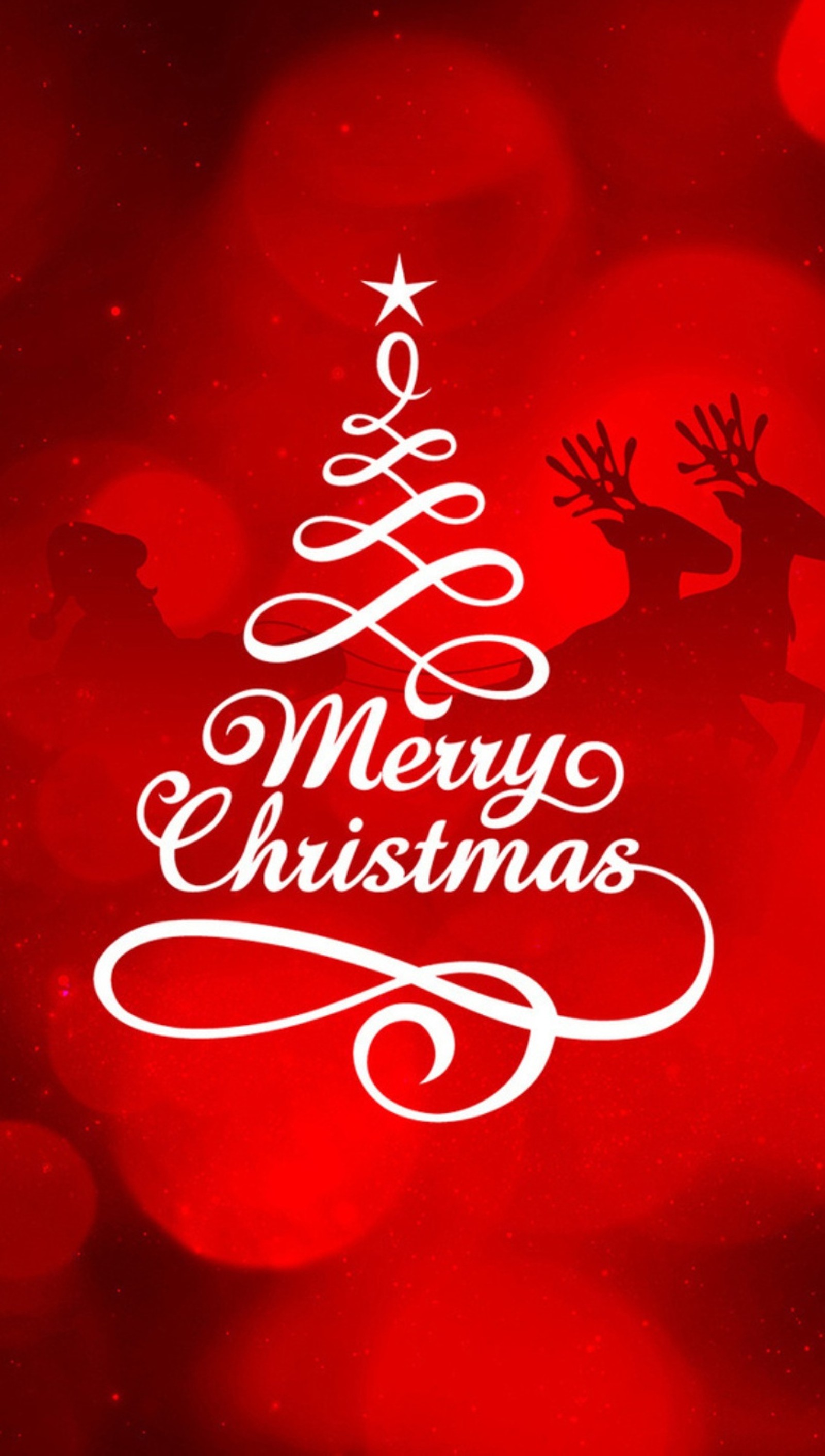 christmas, red, santa, tree Download Wallpaper