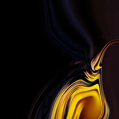 Redemoinhos abstratos vibrantes inspirados no Samsung Galaxy Note 9