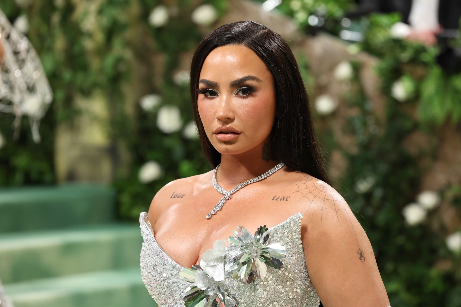 Téléchargez le fond d'écran demi lovato, met gala 2024, 5k, chanteur américain, gens