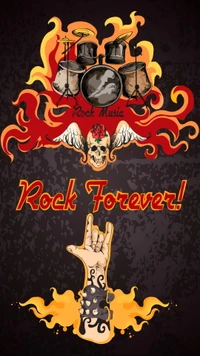 abstract, cool, forever, poster, rock wallpaper