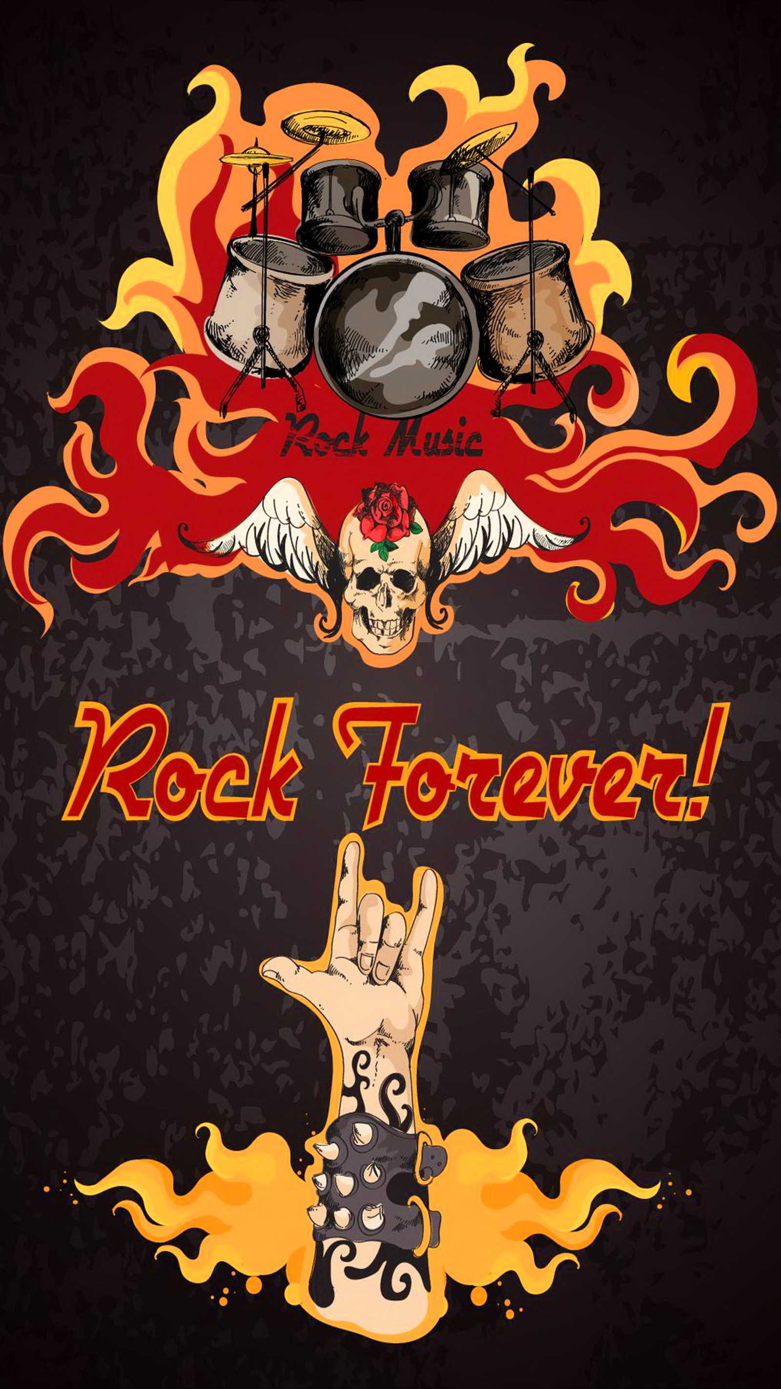 abstract, cool, forever, poster, rock Download Wallpaper