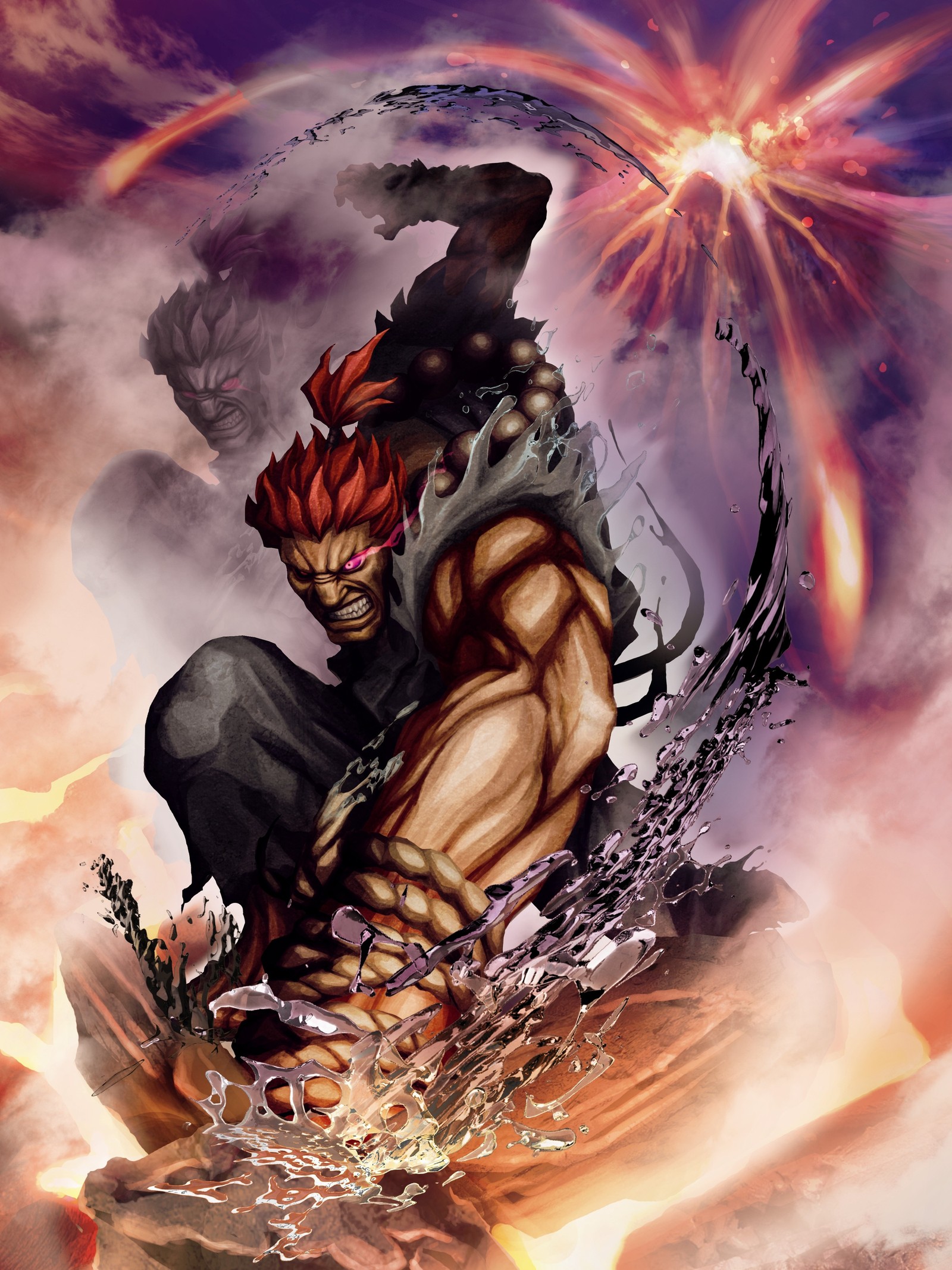 akuma, luigyh, punch, street fighter, video games Download Wallpaper