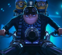 Villainous Adventure with Minions in a High-Tech Atmosphere