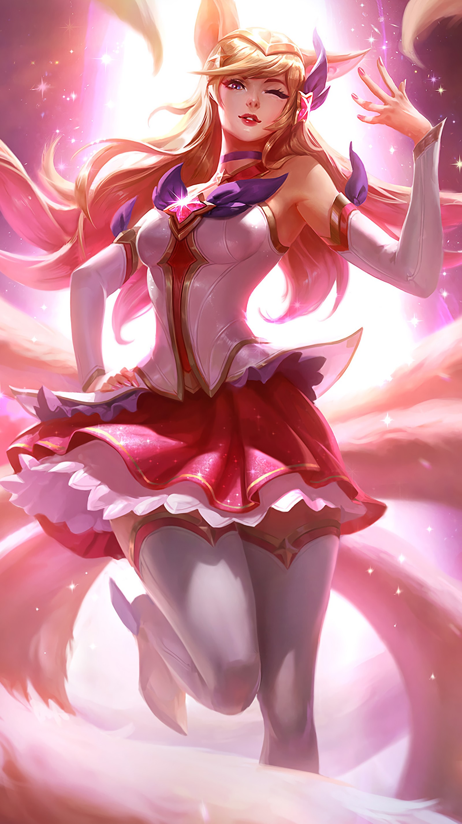 Baixar papel de parede 5s, ahri, league of legends, lendário, mago